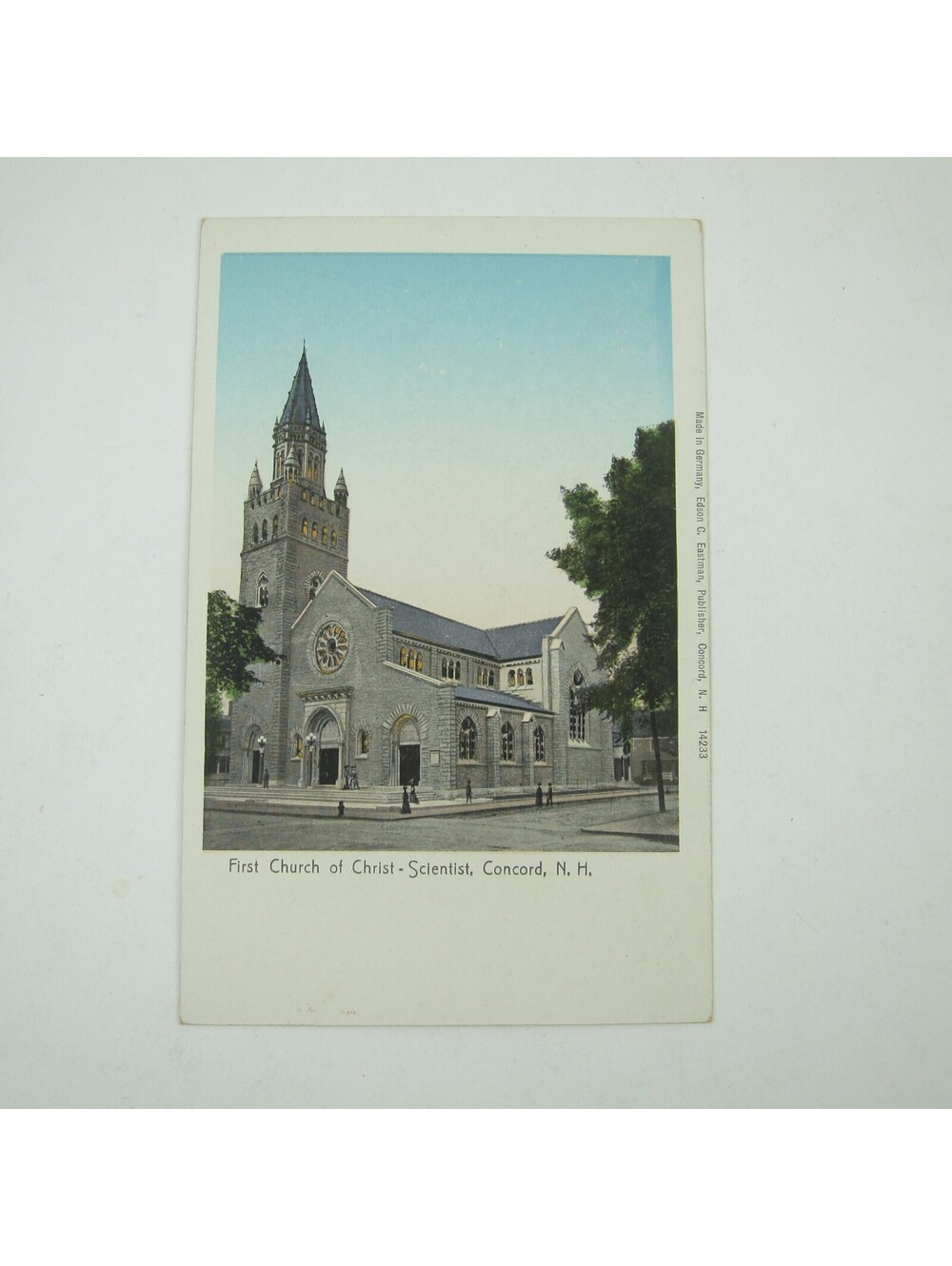 Postcard Concord New Hampshire First Church of Christ Scientist Antique Unposted